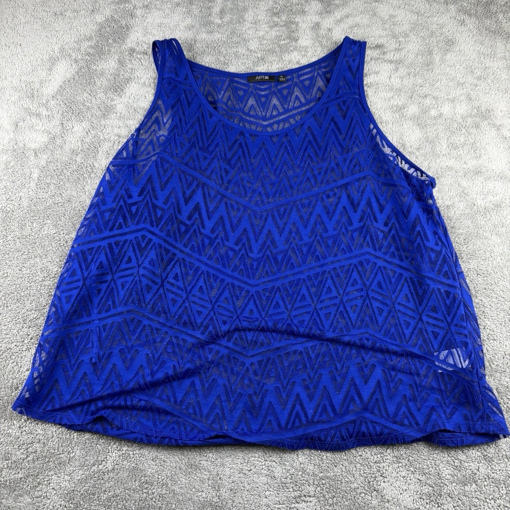 Apt.‎ 9 Lace Crochet Sheath Dress Womens XL Dexter Blue